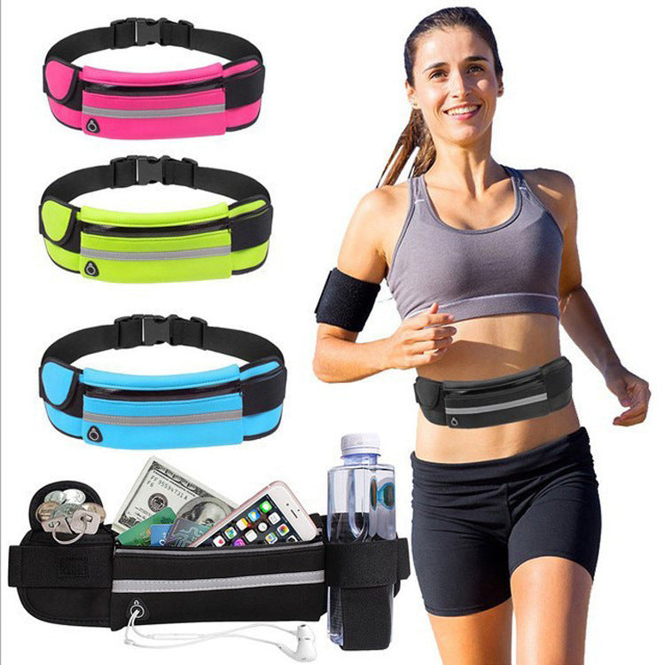 Fitness Waist Bag with Pocket – Slim Running & Jogging Fanny Pack