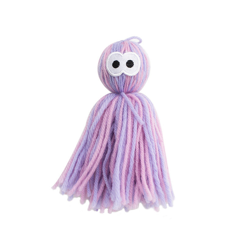 Pet Cat Can Hang Bite-resistant Woolen Yarn Ball Toys