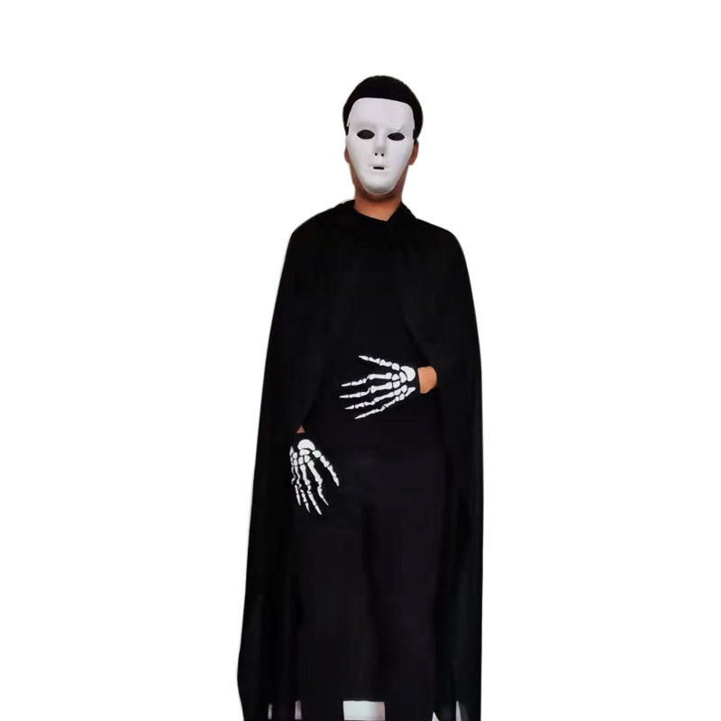 Halloween Party Grim Reaper Black Single Layer Cape