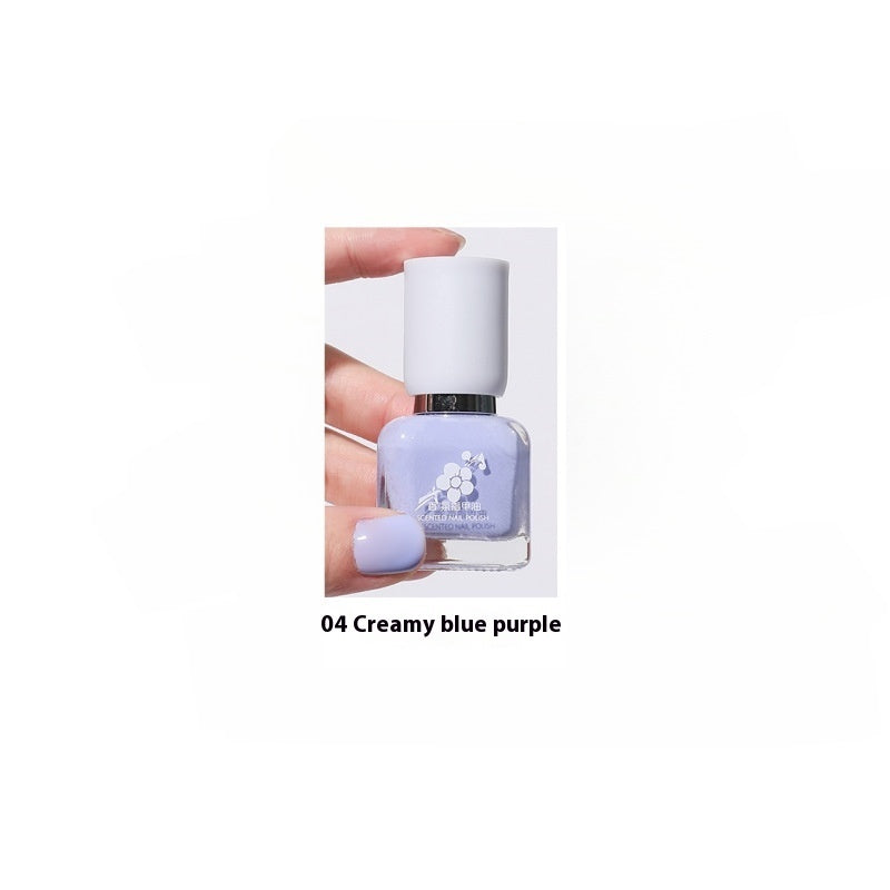 Water-based Quick-drying Baking-free Long-lasting Tearable Popular Color White Fragrance-retaining Nail Polish