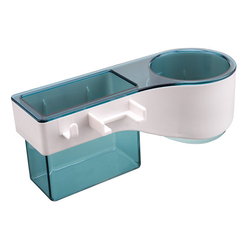 Bathroom Wall-Mounted Rack – Shelf with Towel Bar & Hooks
