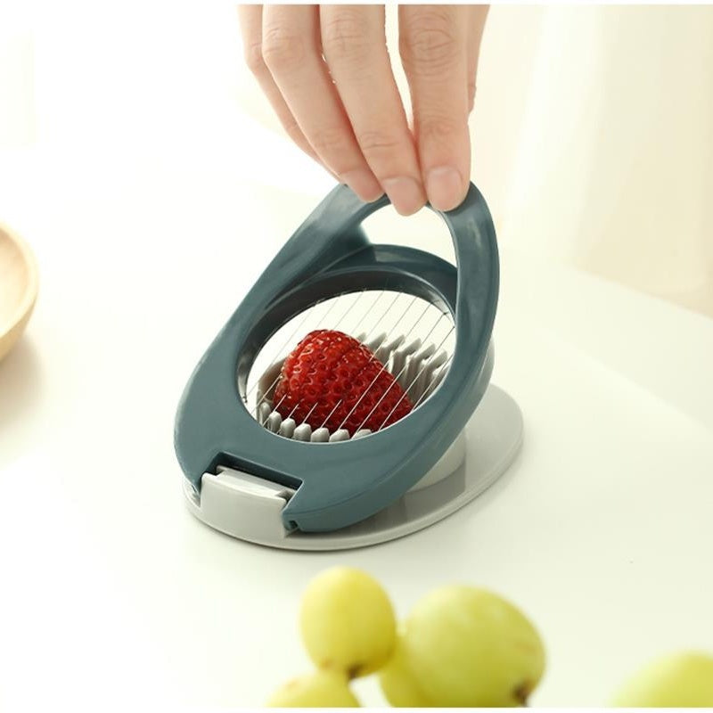 Stainless Steel Wire Egg Slicer With Plastic Handle