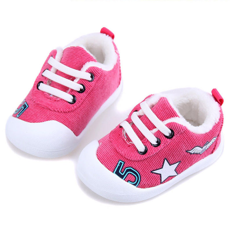 Infant Plus Velvet Thick Warm Cotton Shoes