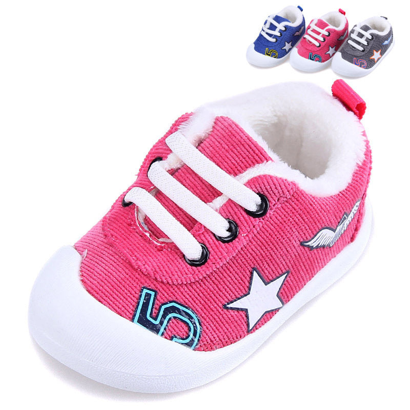 Infant Plus Velvet Thick Warm Cotton Shoes