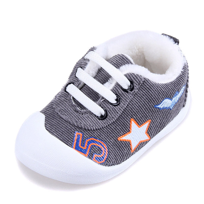 Infant Plus Velvet Thick Warm Cotton Shoes