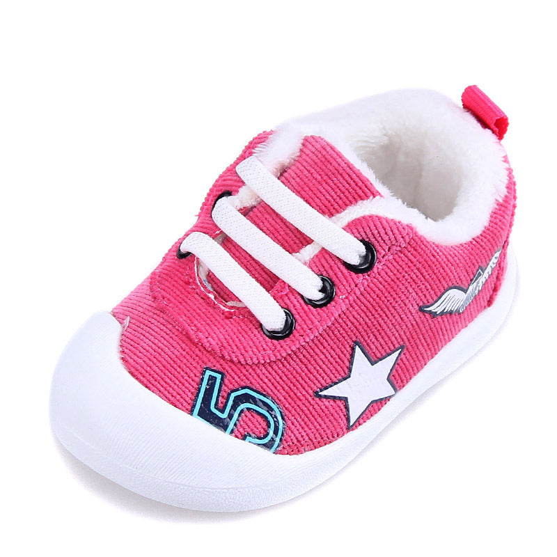 Infant Plus Velvet Thick Warm Cotton Shoes