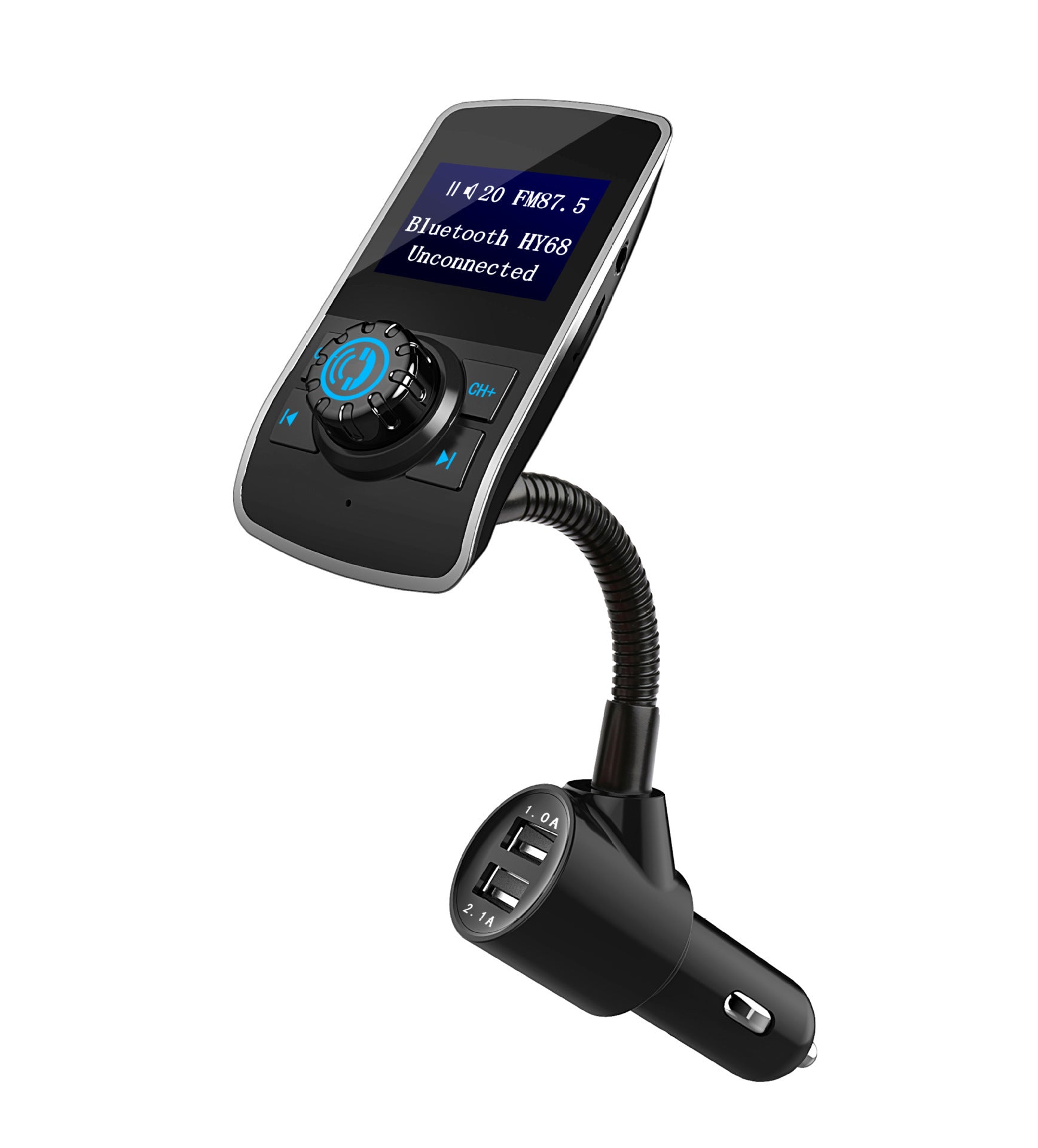 Car Bluetooth MP3 FM Transmitter – Wireless Music Player with SD Card Slot