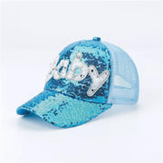 Unisex Sequined Embroidered Baseball Cap with Sun Protection
