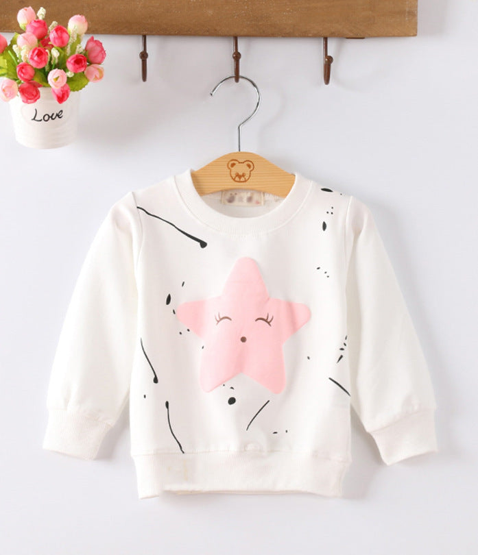Girls Soft Knitted Cotton Pullover Baby Sweater Relaxed Fit