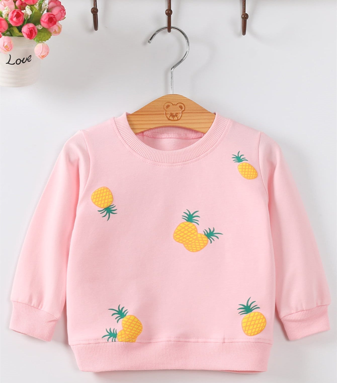 Girls Soft Knitted Cotton Pullover Baby Sweater Relaxed Fit