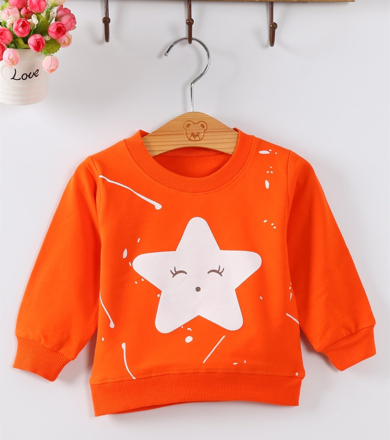 Girls Soft Knitted Cotton Pullover Baby Sweater Relaxed Fit