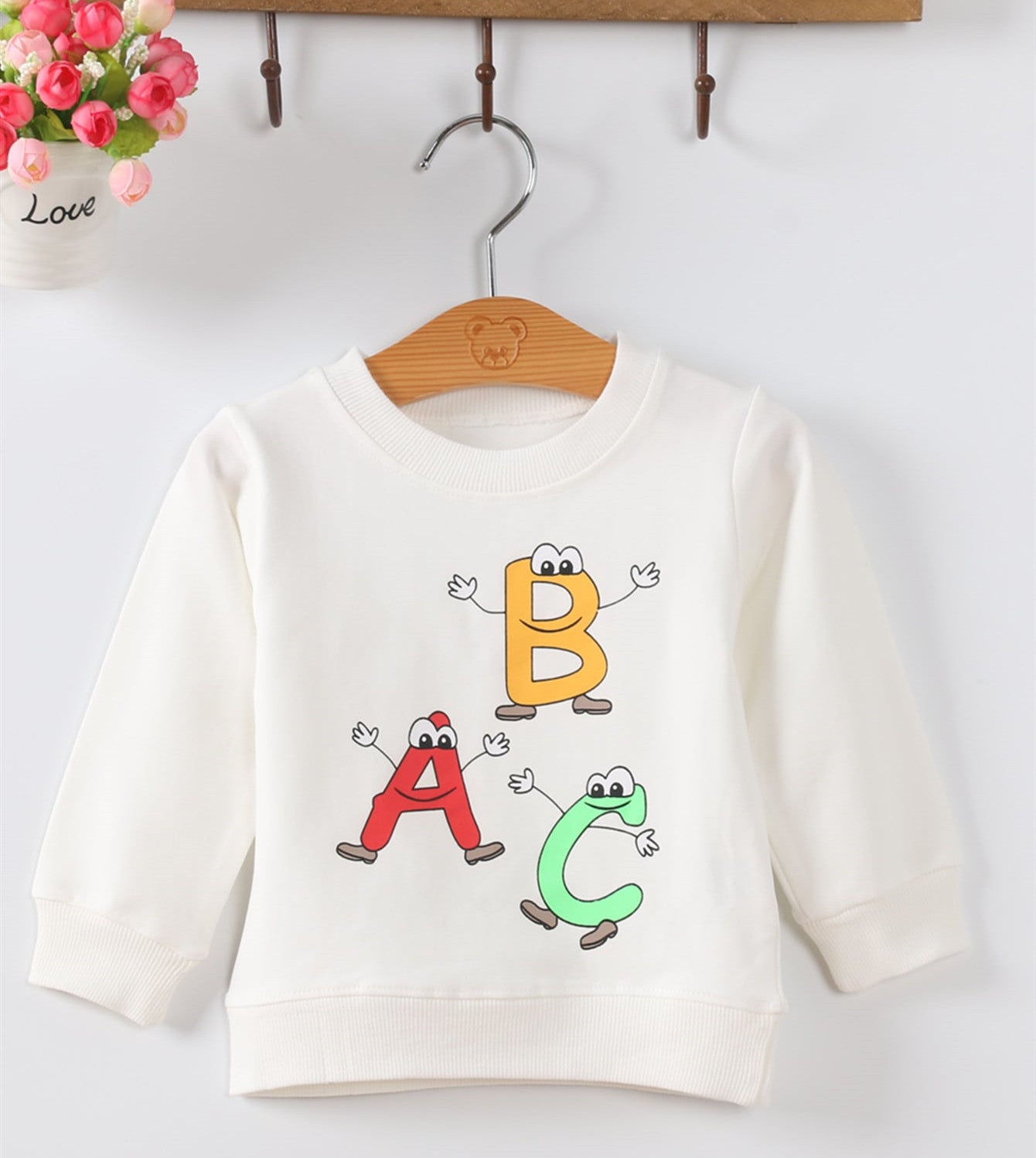 Girls Soft Knitted Cotton Pullover Baby Sweater Relaxed Fit