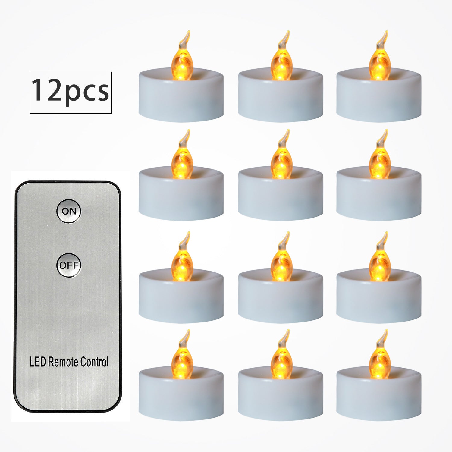 Flameless LED Tea Light Candles Battery Operated Flickering Night Lamp Party Decor