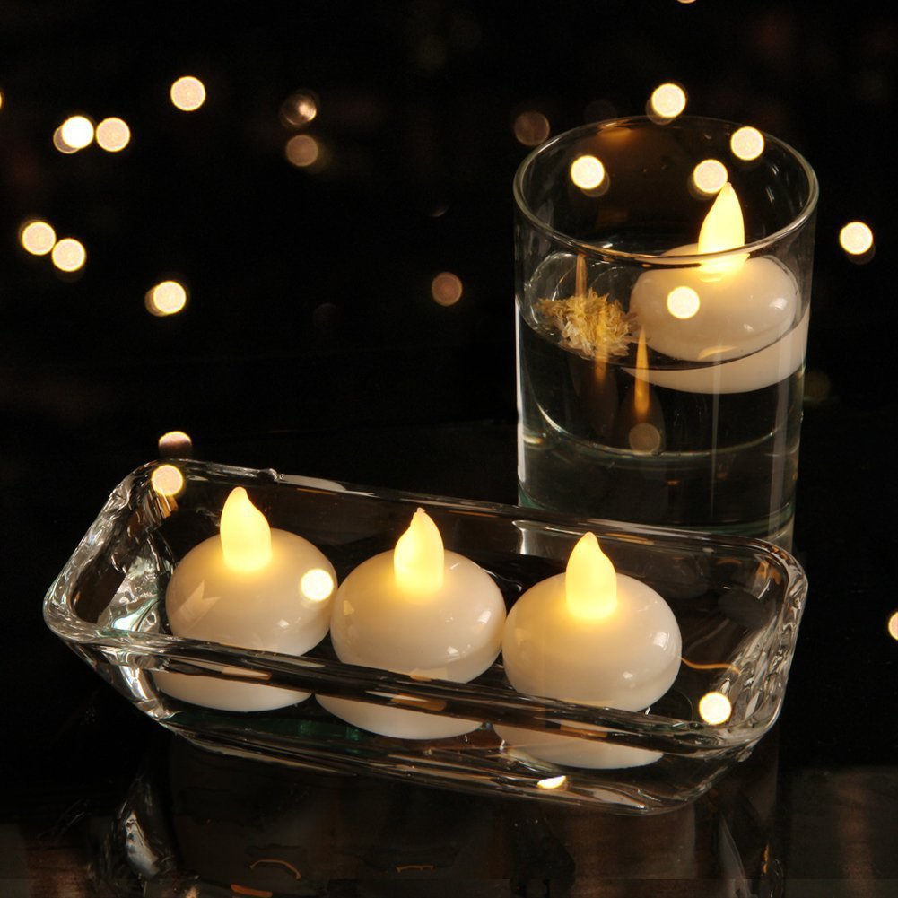 SPA Shower Water Decoration Candle Light LED Floating Candle