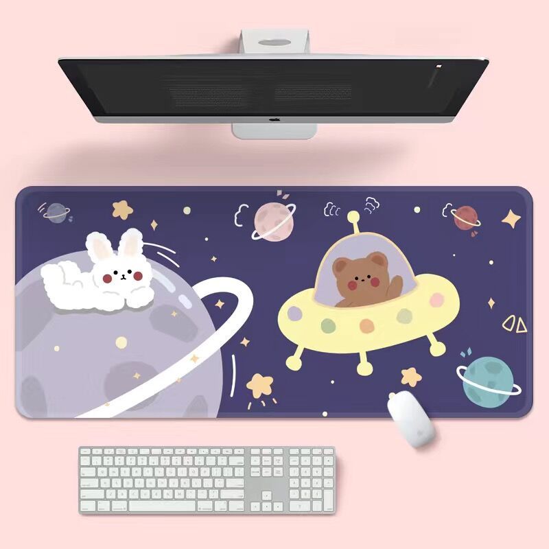 Creative INS Tide Gaming Computer Female Keyboard Office Long Desk Mat