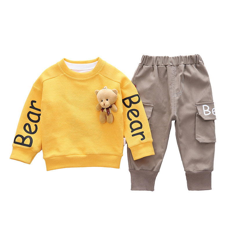 Children's Suits Children's Spring Clothes Western-style Baby Cute Two-piece Suits