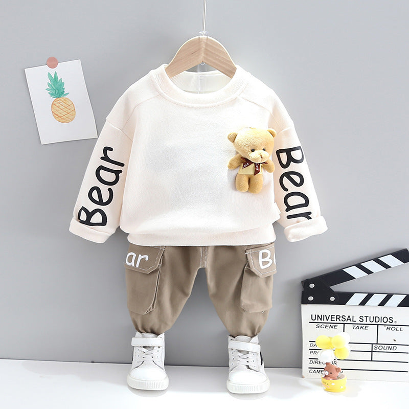 Children's Suits Children's Spring Clothes Western-style Baby Cute Two-piece Suits