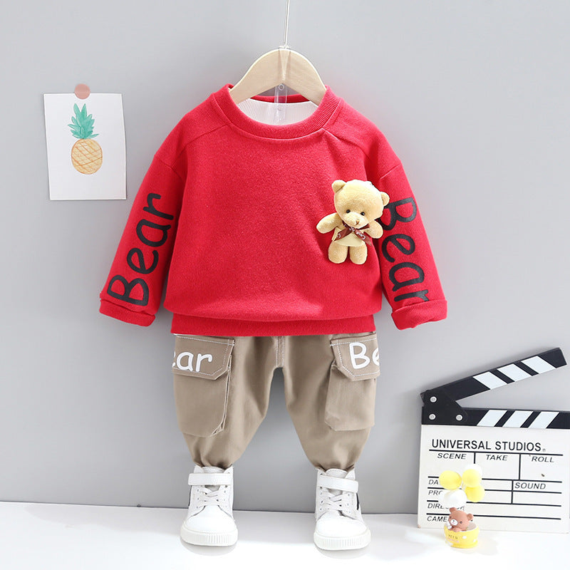Children's Suits Children's Spring Clothes Western-style Baby Cute Two-piece Suits