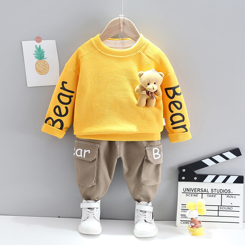 Children's Suits Children's Spring Clothes Western-style Baby Cute Two-piece Suits