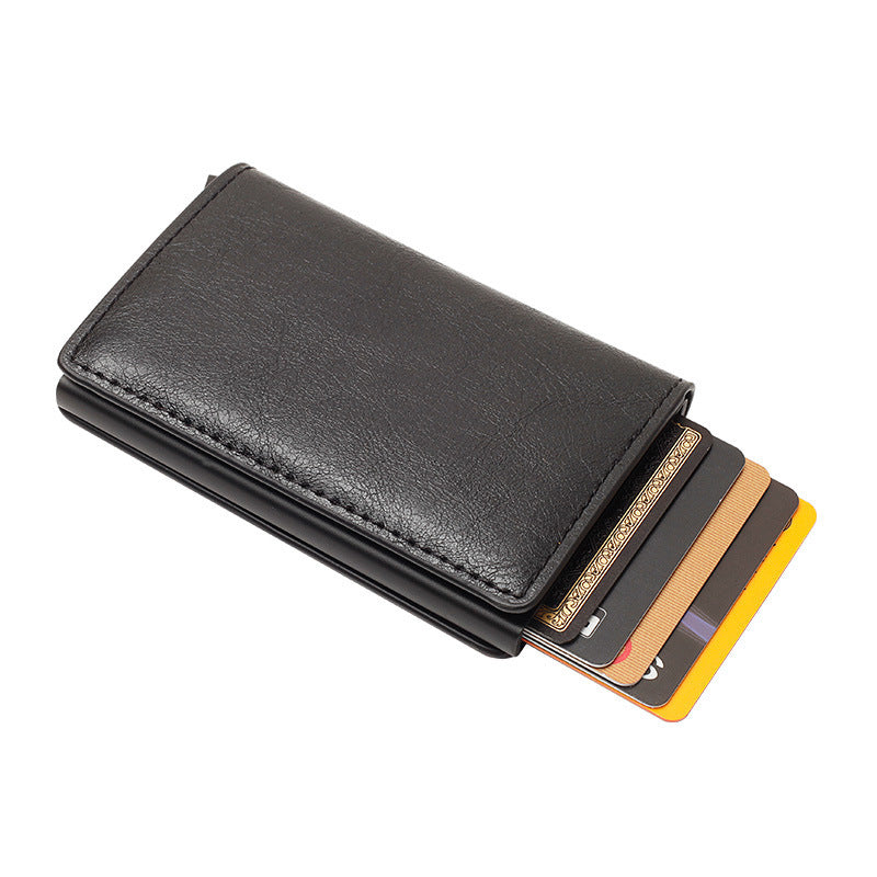 Unisex Slim Plain PU Leather Card Holder Wallet Pro