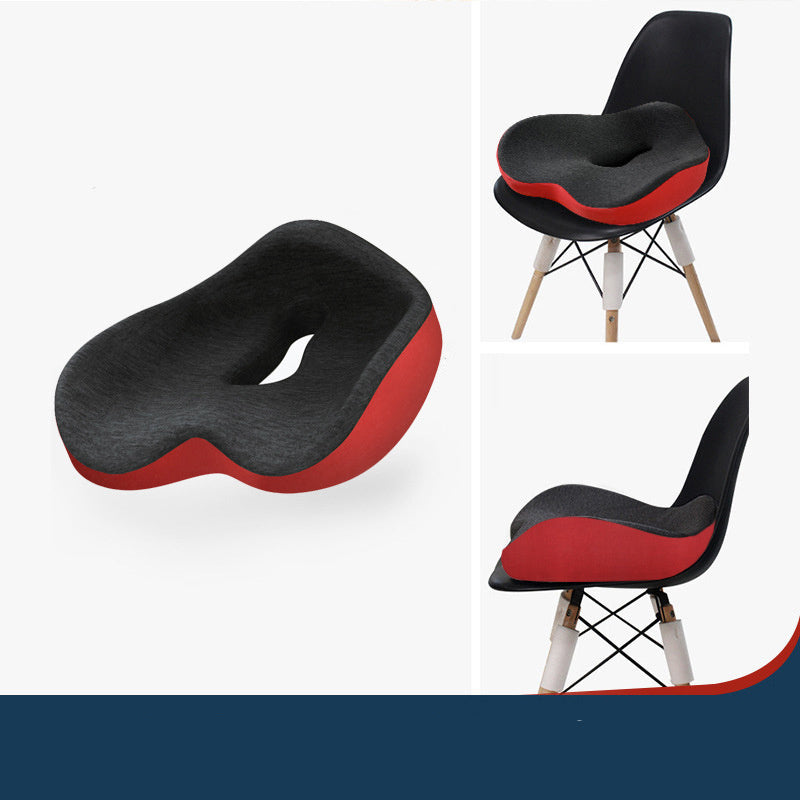 Ergonomic Polyurethane Office and Car Lumbar Cushion with Polyester Cover