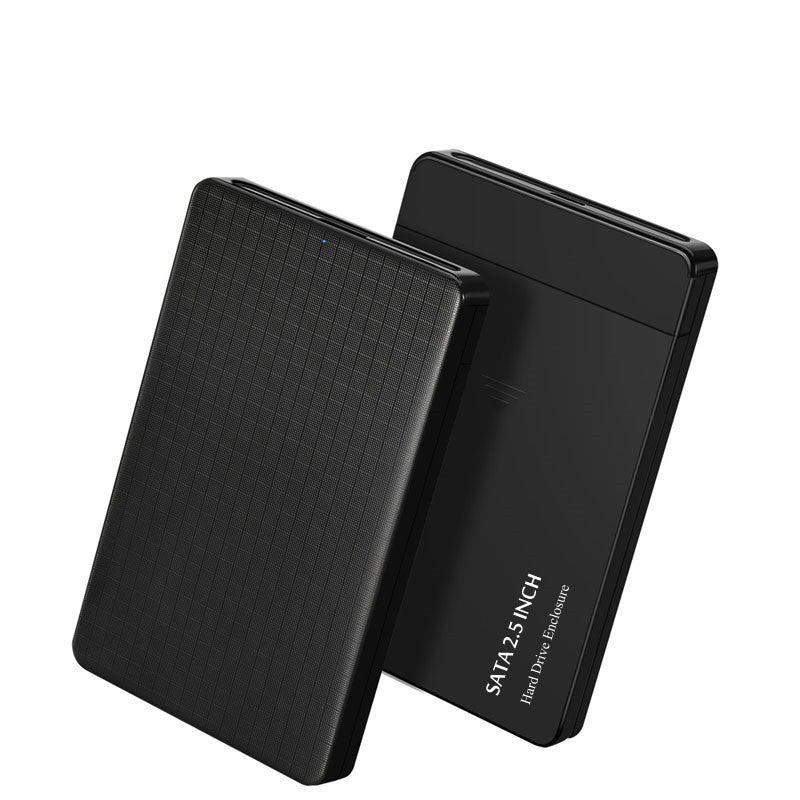Grid Pattern USB 3.0 Mobile Hard Disk Box – Business Style Enclosure
