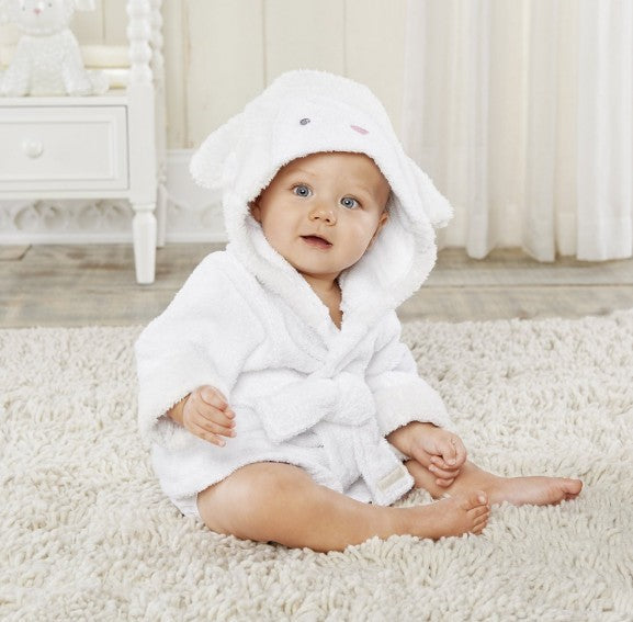 Unisex Hooded Cotton Baby Bathrobe Cartoon Relaxed Fit