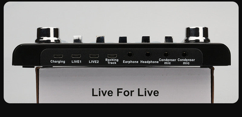 English Version Live Sound Card Microphone Set Full Set