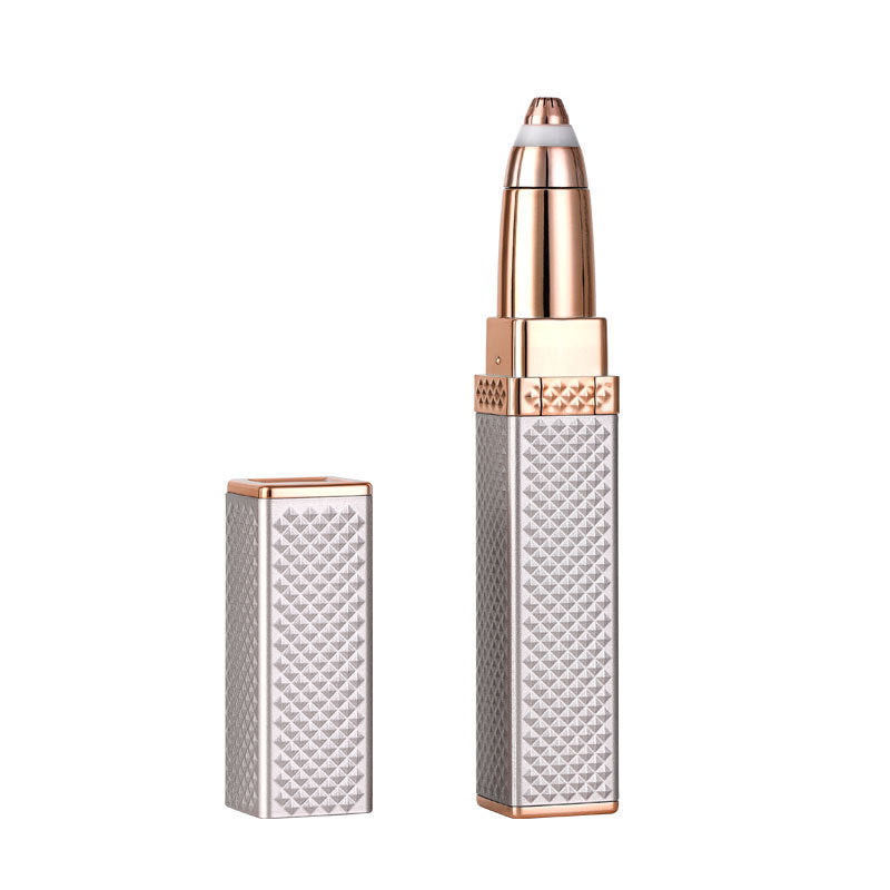 USB Rechargeable 2-in-1 Lipstick Shaver and Ladies Eyebrow Trimmer