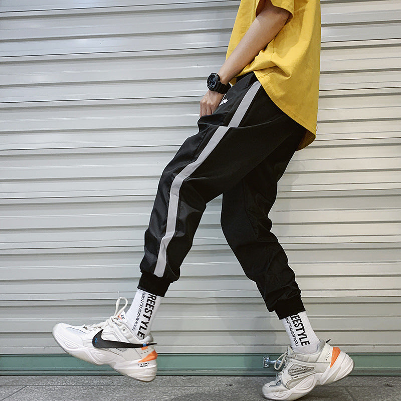 Men’s Elastic Waist Harem Pants – Loose Casual Everyday Trousers