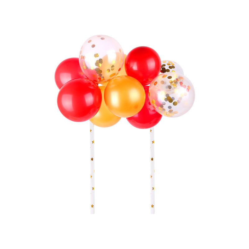 Transparent Confetti Sequins Balloon Chain Cloud Party Dessert Table Card Decoration