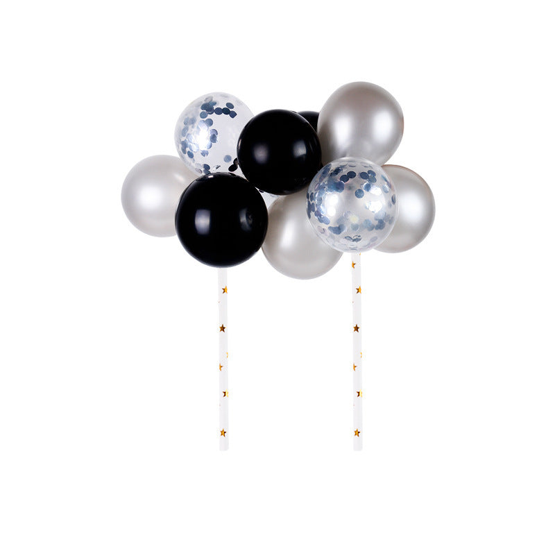 Transparent Confetti Sequins Balloon Chain Cloud Party Dessert Table Card Decoration
