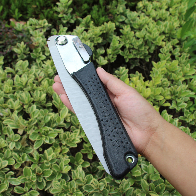 BD-57 Folding Saw – High Carbon Tool Steel Blade with PVC Handle for Garden and Outdoor Use