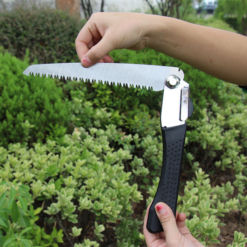 BD-57 Folding Saw – High Carbon Tool Steel Blade with PVC Handle for Garden and Outdoor Use