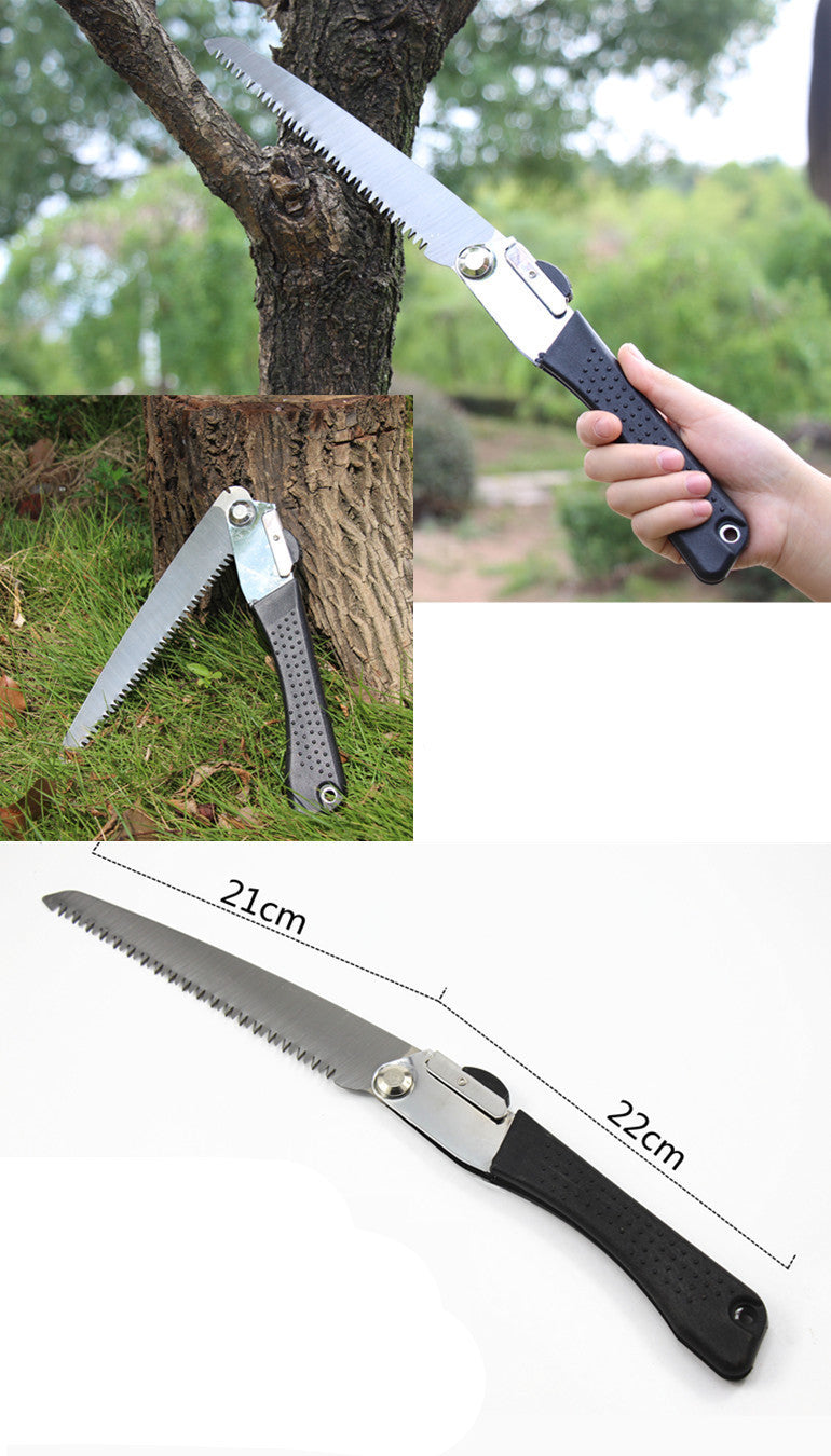 BD-57 Folding Saw – High Carbon Tool Steel Blade with PVC Handle for Garden and Outdoor Use