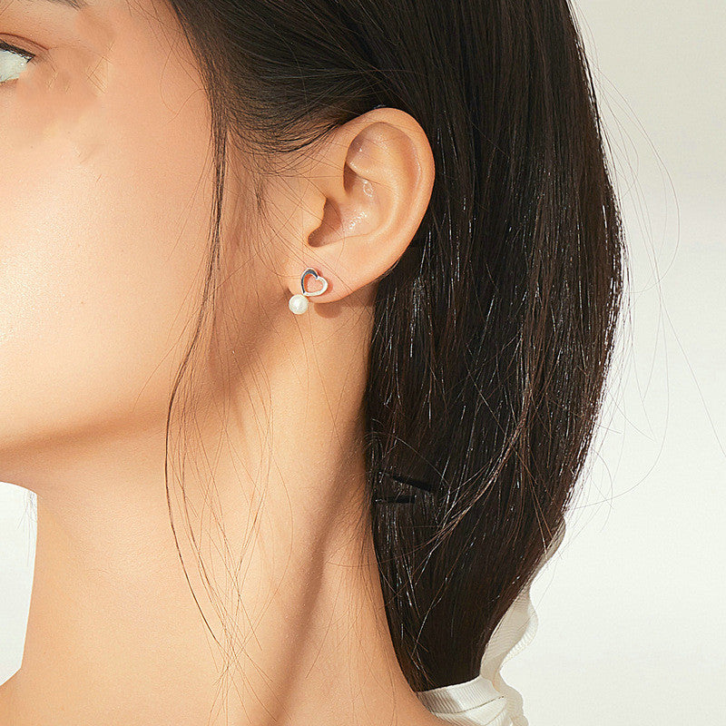Drop Earrings Fine Jewelry Female Drop Earrings with Pearls Earrings 925 Sterling Silver Jewelry Mother's Day Gift SCE006