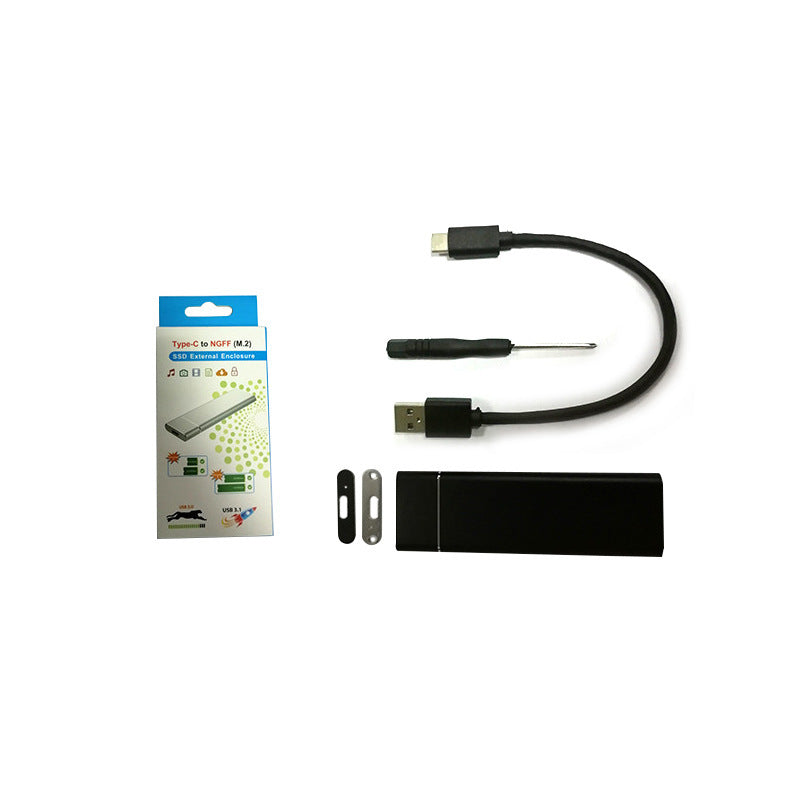 M.2 SATA (NGFF) SSD Enclosure – USB-C USB 3.0 5Gbps, Tool-Free Case (2242/2260/2280)