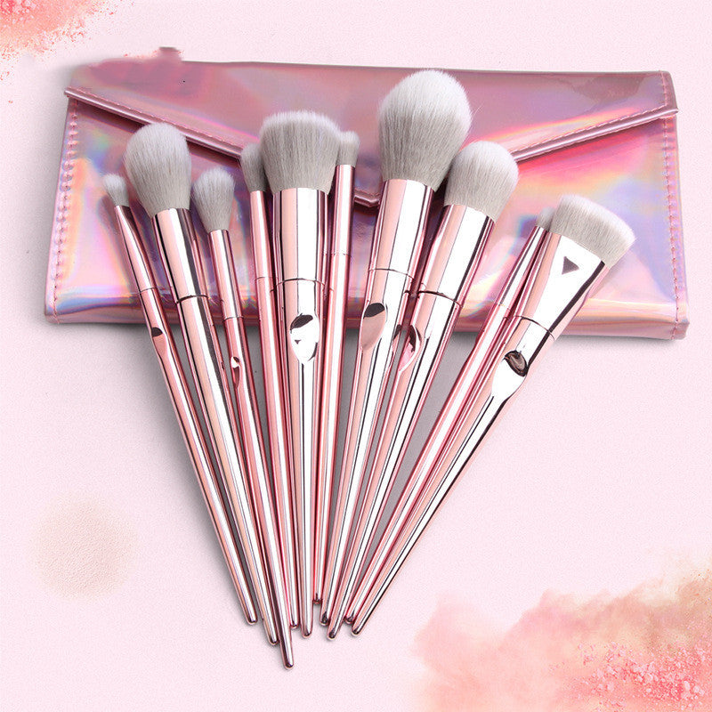10 Pcs Wet and Wild Makeup Brush Set with Brush Bag – Professional Makeup Tools