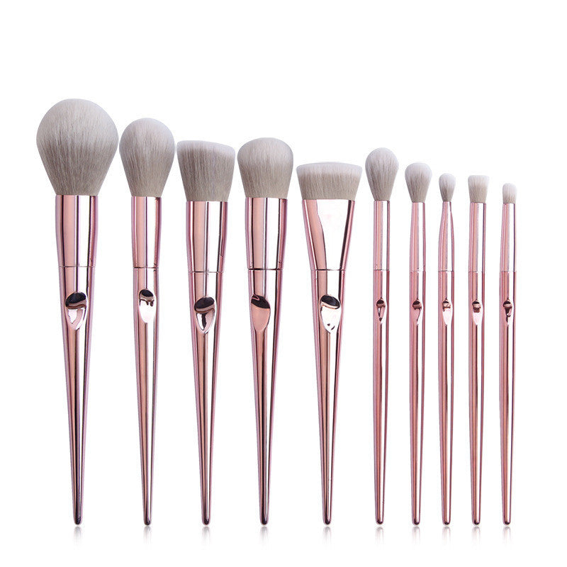 10 Pcs Wet and Wild Makeup Brush Set with Brush Bag – Professional Makeup Tools