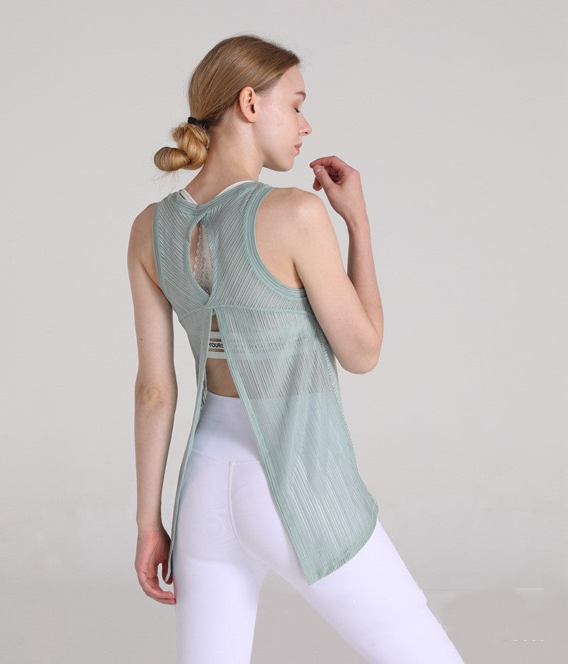 New Yoga Vest Women T-shirt Running Fitness