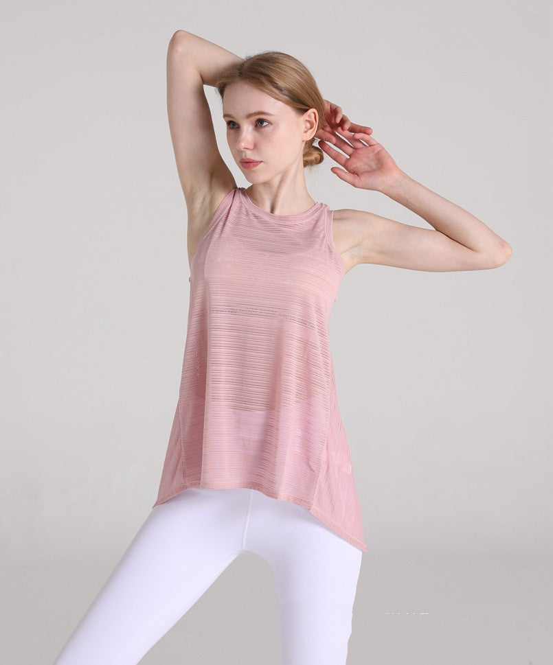New Yoga Vest Women T-shirt Running Fitness