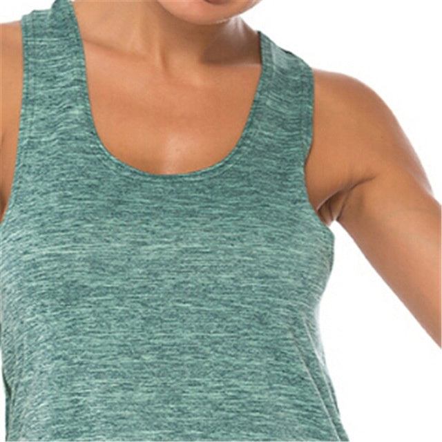 Women’s Slim Fit Tank Top – Cropped Yoga Sports Bra Gym Vest