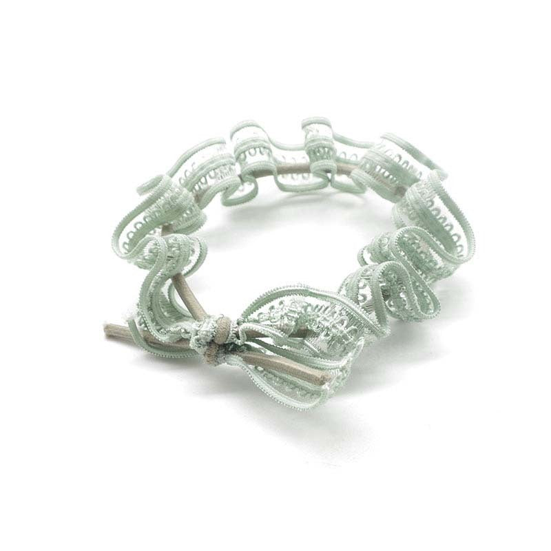 Silk Nylon Lace Hair Tie Circle Rubber Band Safe Home Use