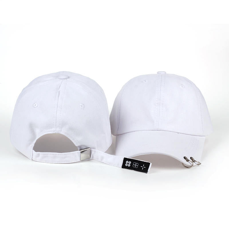 Korean Style Personalized Black Ring Baseball Cap