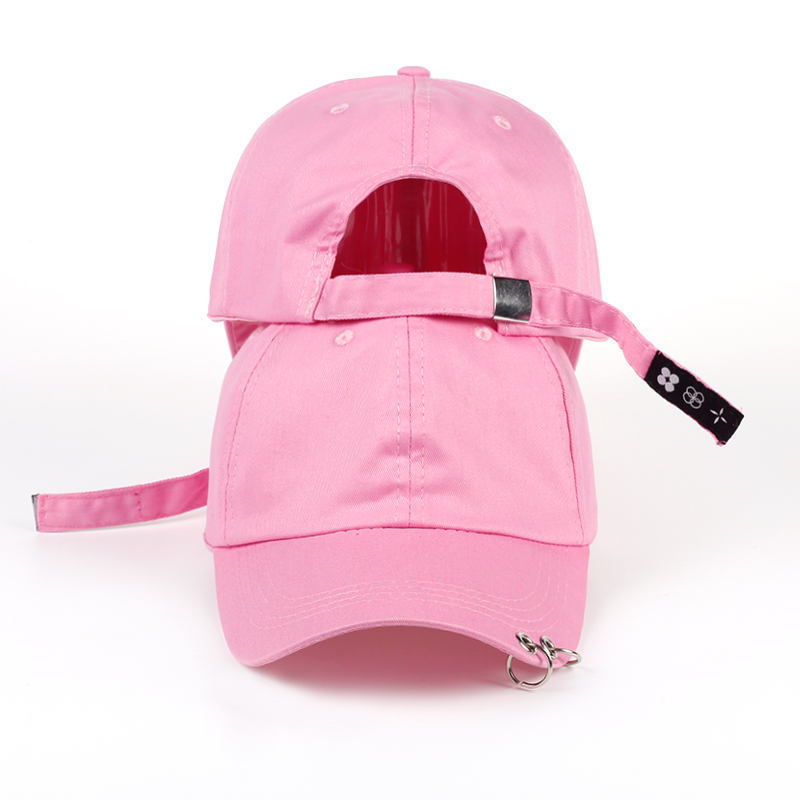 Korean Style Personalized Black Ring Baseball Cap