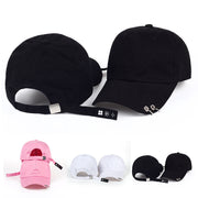 Korean Style Personalized Black Ring Baseball Cap