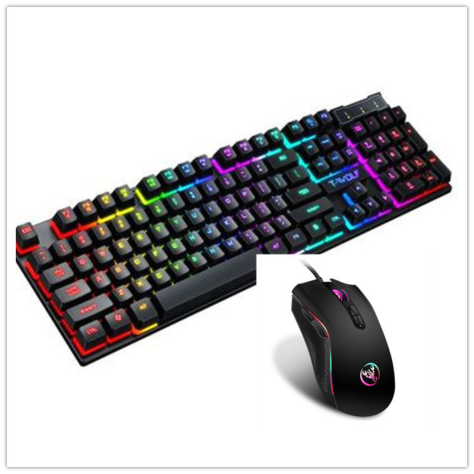 Gaming USB Wired Keyboard – Luminous Floating Keycap Design for PC Gamers