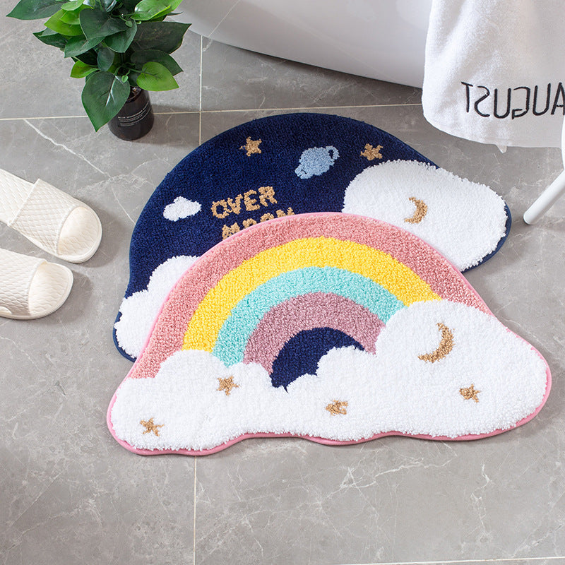 Home Entrance Mat Bath Absorbent Non-slip Cylinder Door Mat