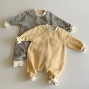 Striped Baby Jumpsuit – Wear-Outside Cotton Romper for Infants