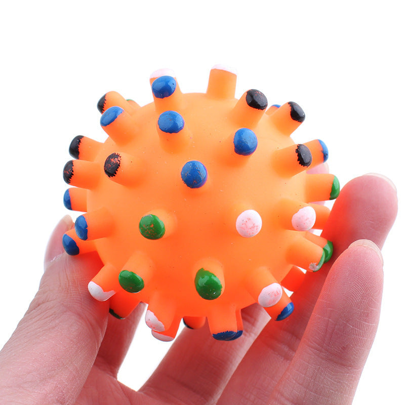 Pet Sounding Vinyl Thorn Ball Bite Resistant Toy
